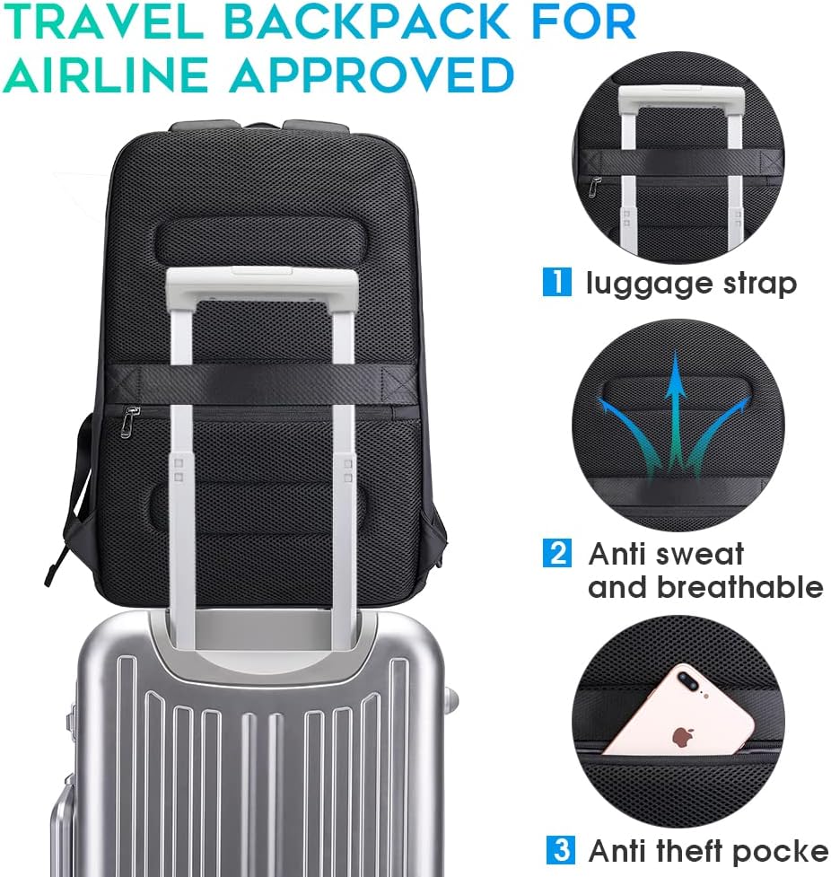 Waterproof Business Backpack w - đánh giá và giá Laptop Backpack 15.6