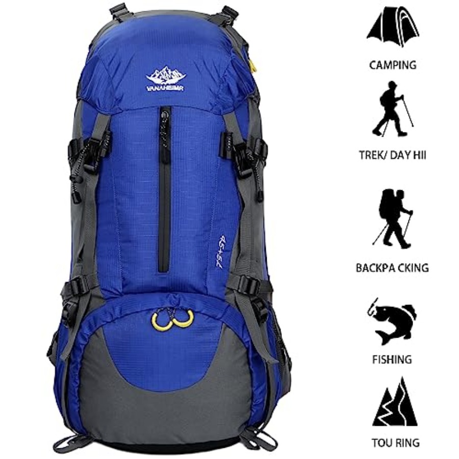50L Hiking Backpack Men Campin - đánh giá và giá Rain Cover Backpack
