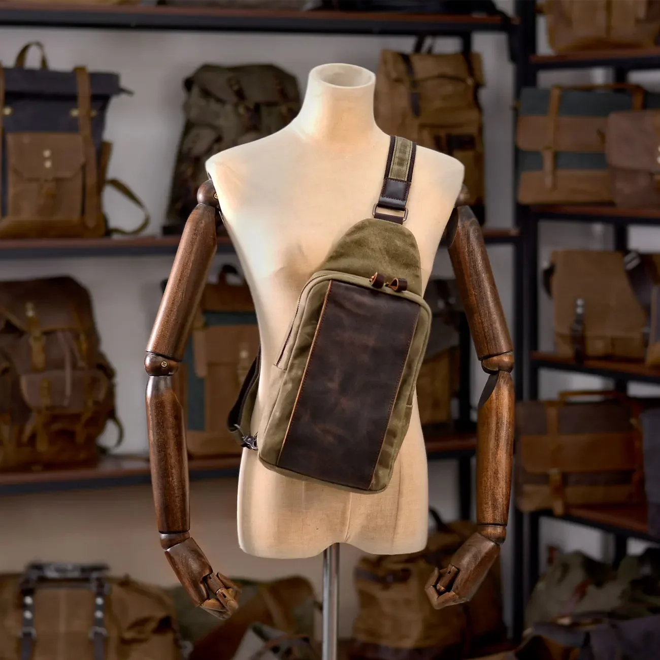 Casual Men's Vintage Waxed Can - đánh giá và giá Hiking Backpack Waterproof