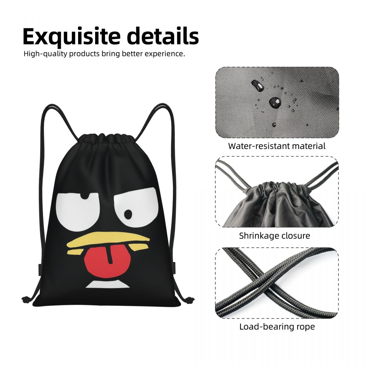 Badtzs Marus  Penguin Drawstri - đánh giá và giá Drawstring Gym Bag