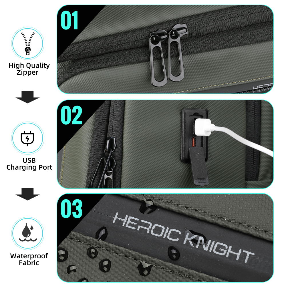 HK Business Men's Backpack 15. - đánh giá và giá Hiking Backpack Waterproof