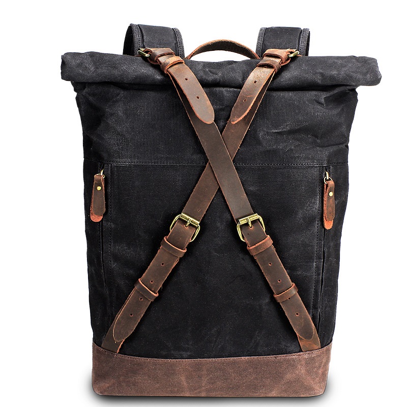 Retro Canvas Leather Backpacks - đánh giá và giá Leather Backpack Vintage
