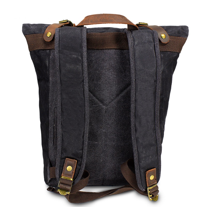 Retro Canvas Leather Backpacks - đánh giá và giá Leather Backpack Vintage