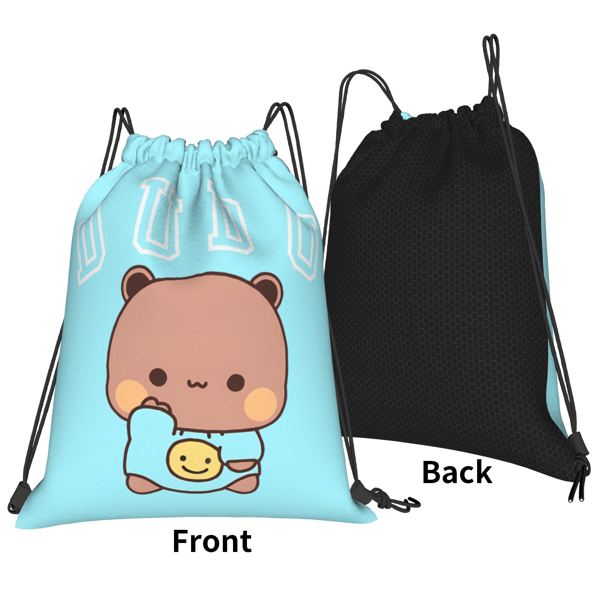 Bubu Dudu Cute Bear Drawstring - đánh giá và giá Drawstring Gym Bag